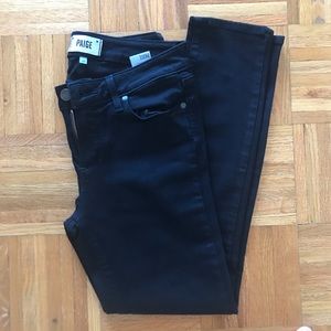 Paige Verdugo Crop black jeans, Size 28